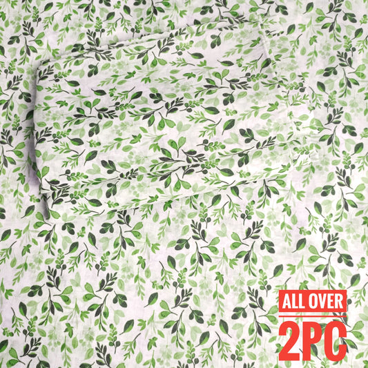 Lawn Ladies: 2-Piece Unstitched Floral Print #199
