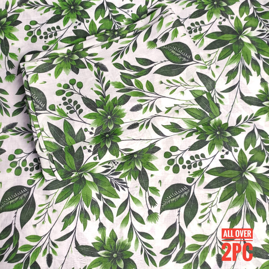 Lawn Ladies: 2-Piece Unstitched Floral Print #200
