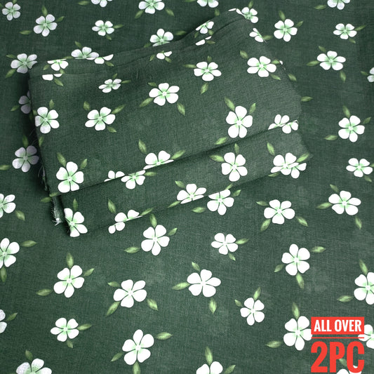 Lawn Ladies: 2-Piece Unstitched Floral Print #205
