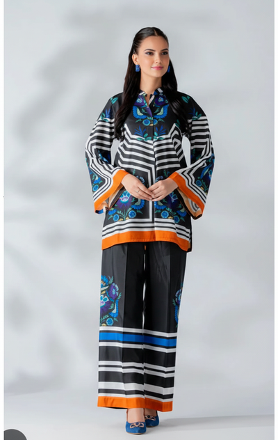 Co-Ord Set Ladies Unstitched 2 PC #020