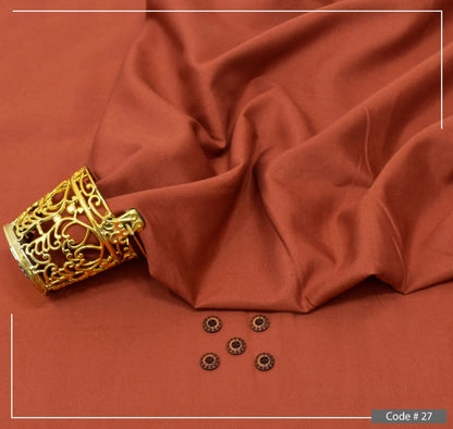 Korean Boski Wash n Wear Suits, ( دو سوٹ کی خریداری پر ایک واچ اور کی چین بلکل فری )