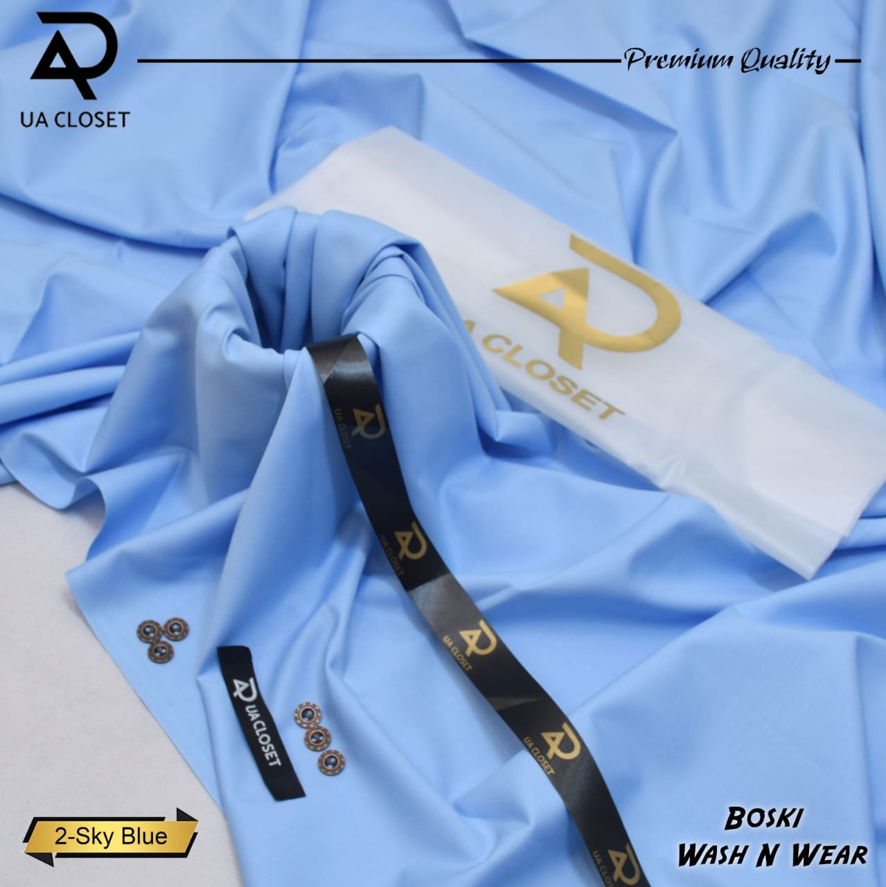 3 Boski Wash n Wear Suits With One Watch & Key Chain.