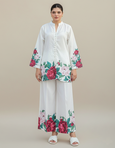 Co-Ord Set Ladies Unstitched 2 PC #053