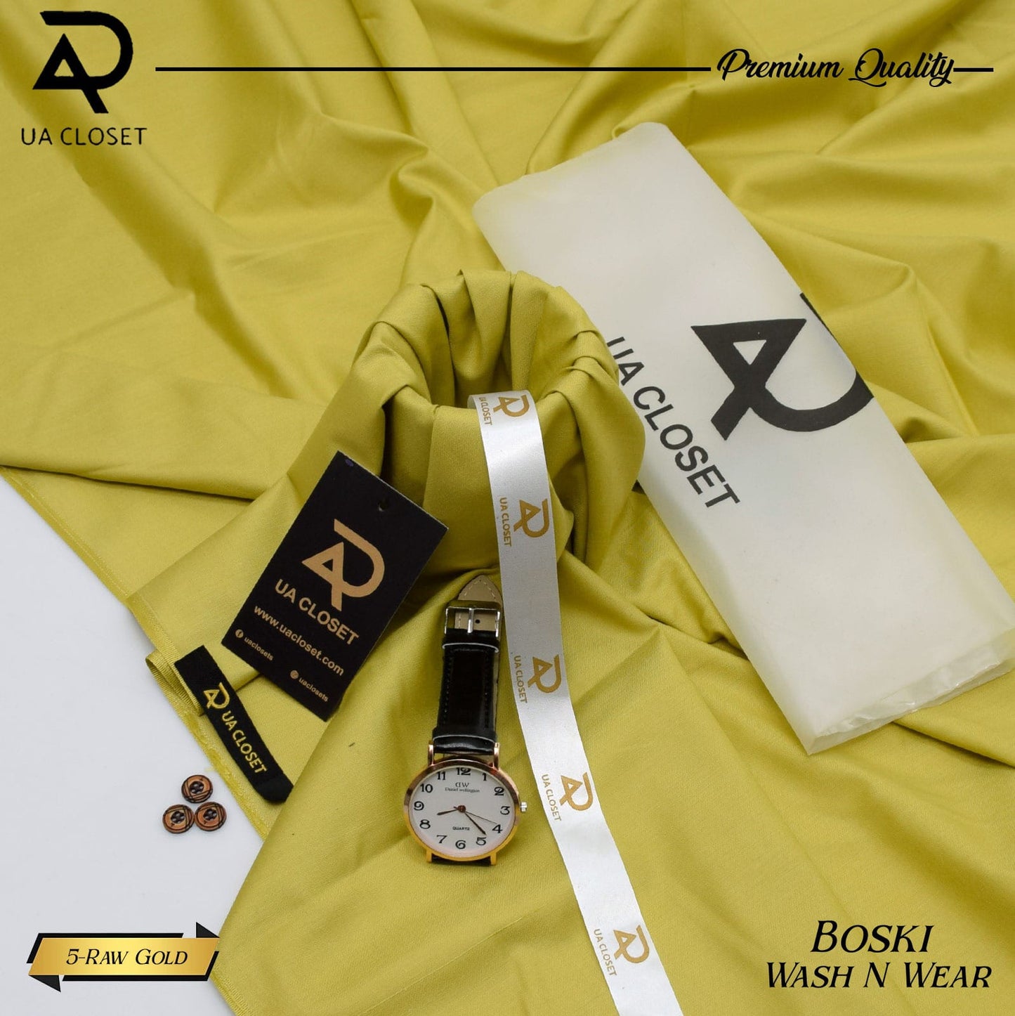 3 Boski Wash n Wear Suits With One Watch & Key Chain.