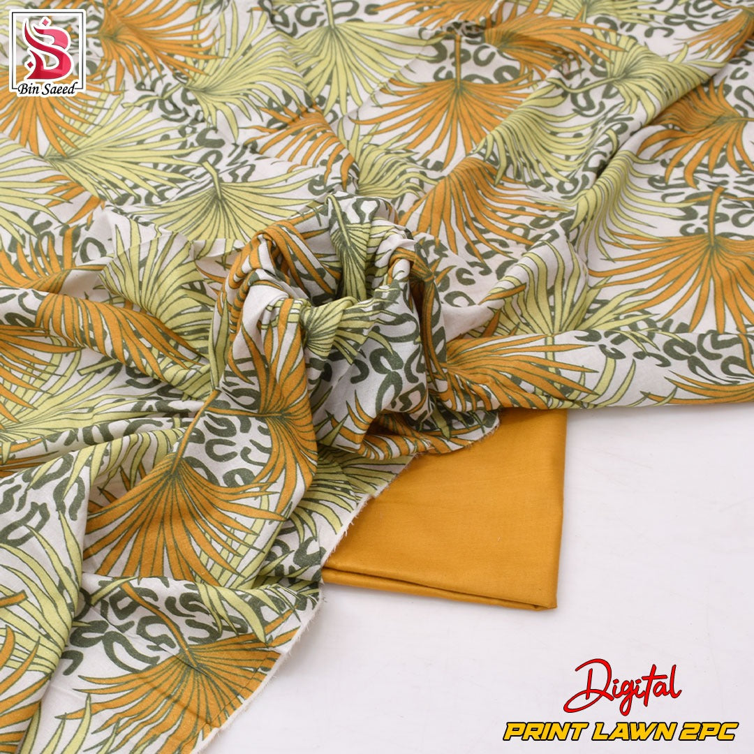 Lawn Ladies: 2-Piece Unstitched Floral Print #170