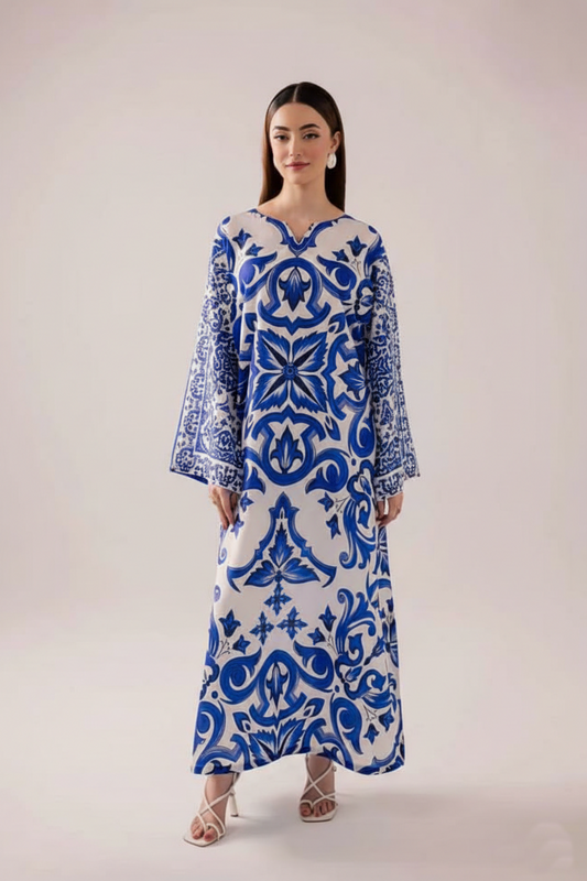 Long Co-Ord Set Ladies Unstitched 2 PC #078