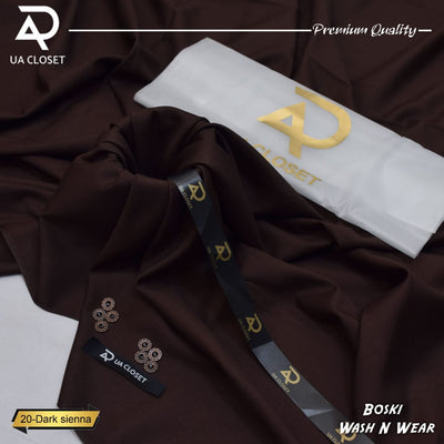 Korean Boski Wash n Wear Suits, ( دو سوٹ کی خریداری پر ایک واچ اور کی چین بلکل فری )