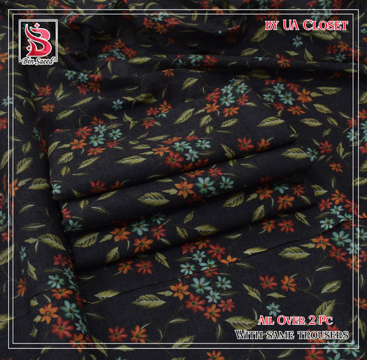 Lawn Ladies: 2-Piece Unstitched Floral Print #179