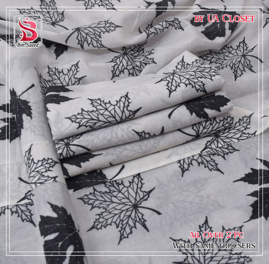 Lawn Ladies: 2-Piece Unstitched Floral Print #188